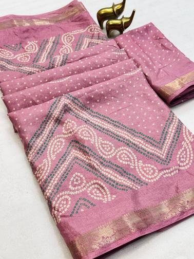 Vastrangan bandhani print saree at wholesale price